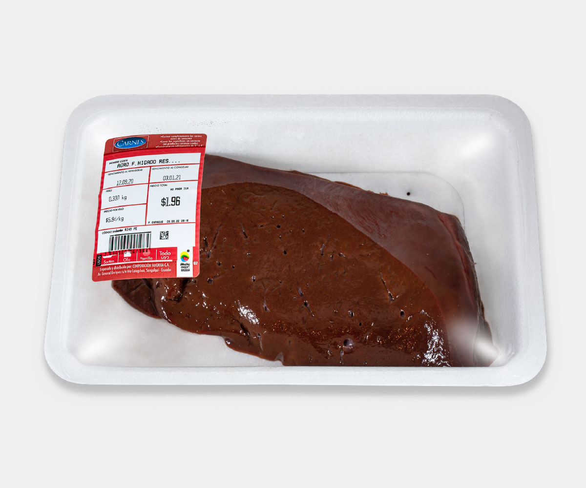 Hígado de res en filete