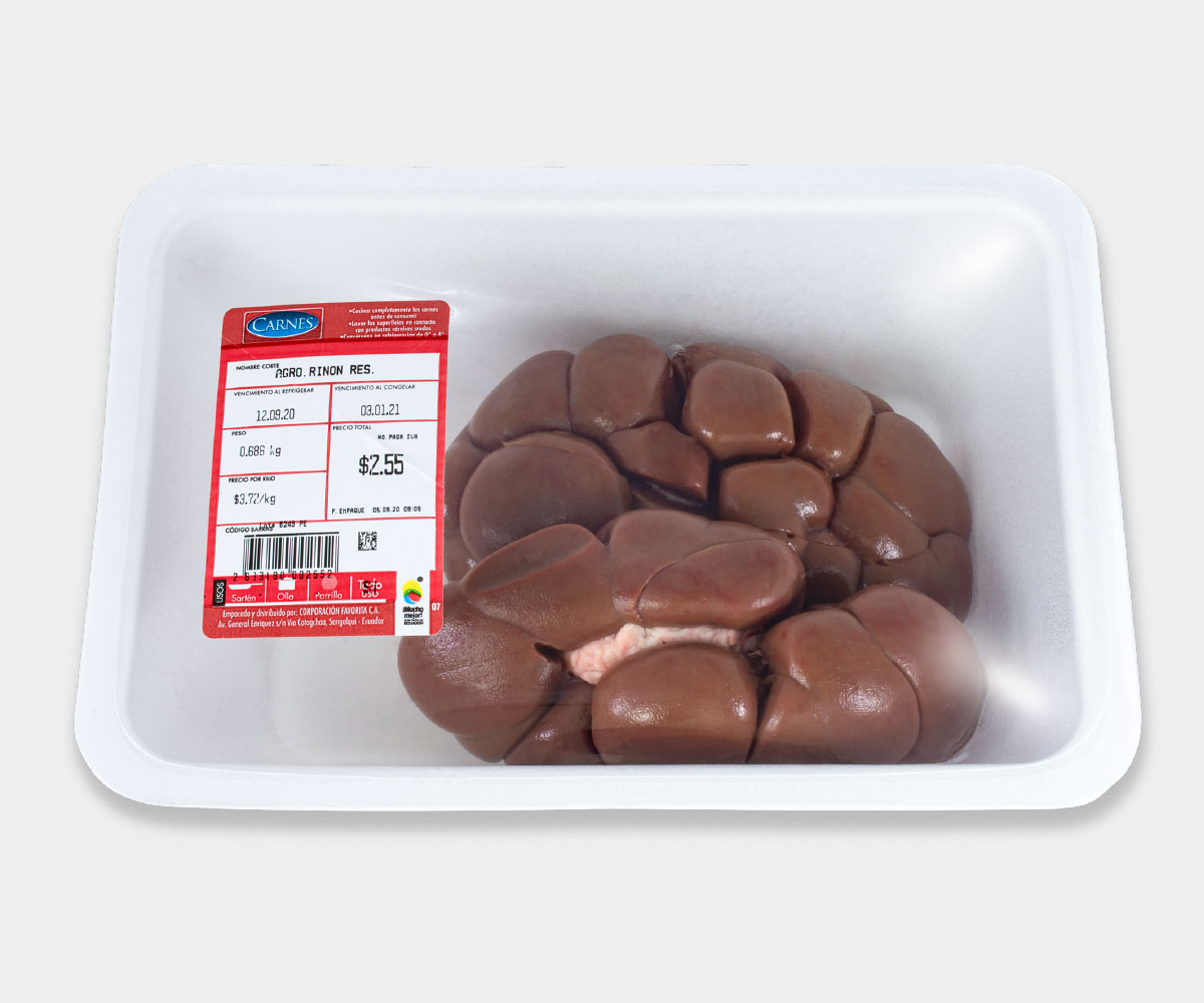 Riñones de res